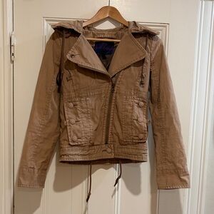 Mango Women's Hooded Utility Jacket - Tan